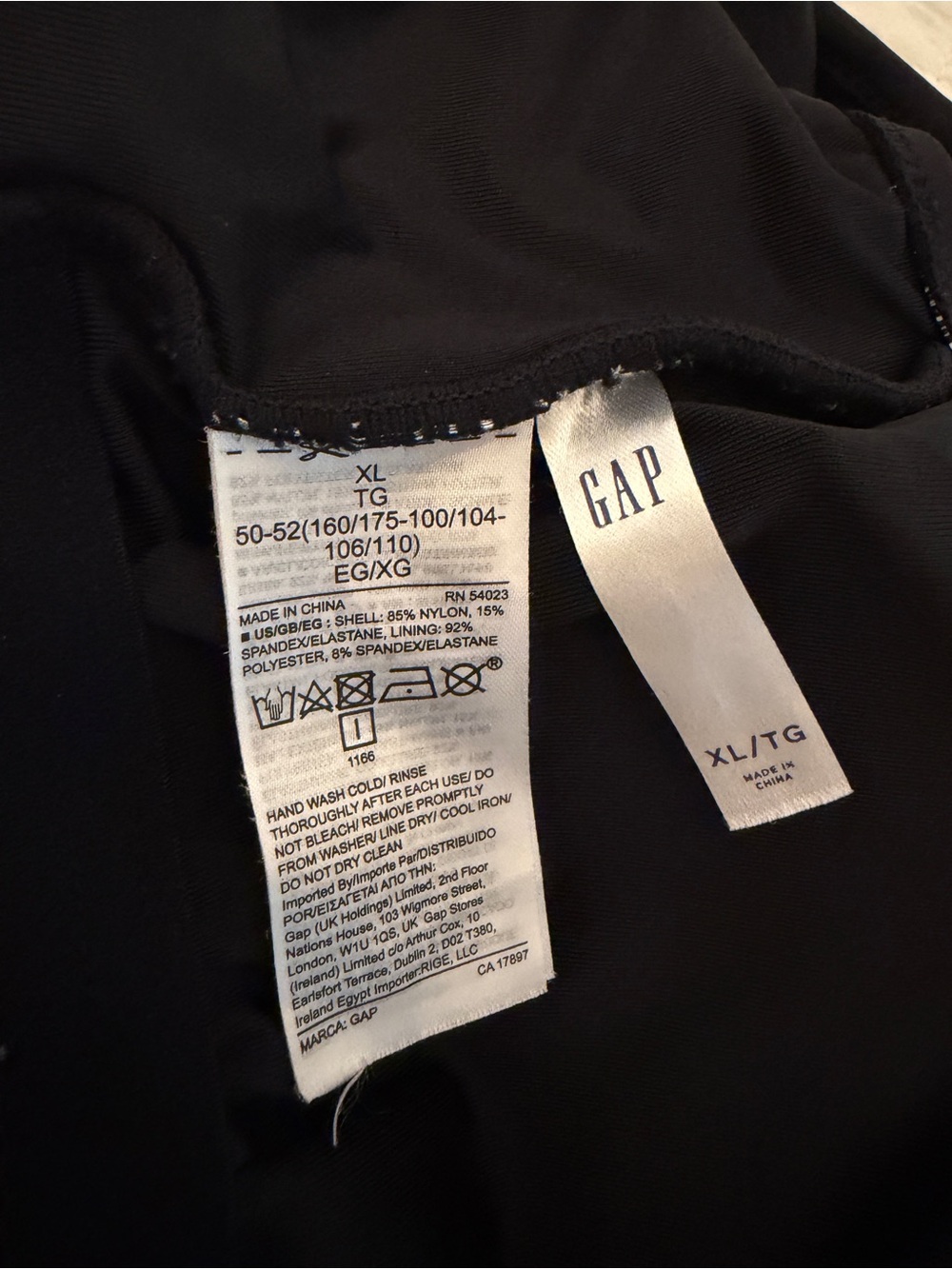 GAP Black Ruffle One-Piece Swimsuit - Picture 3 of 3